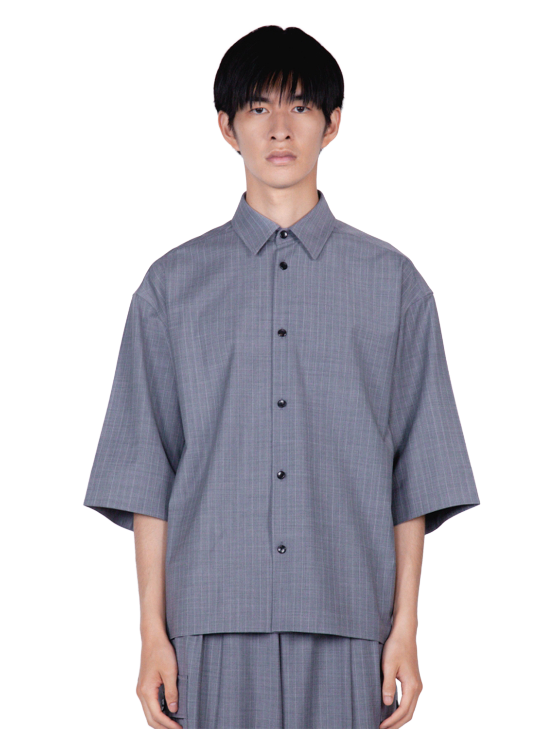 th products - EDWARD / Big Sleeve Shirt / black – The Contemporary