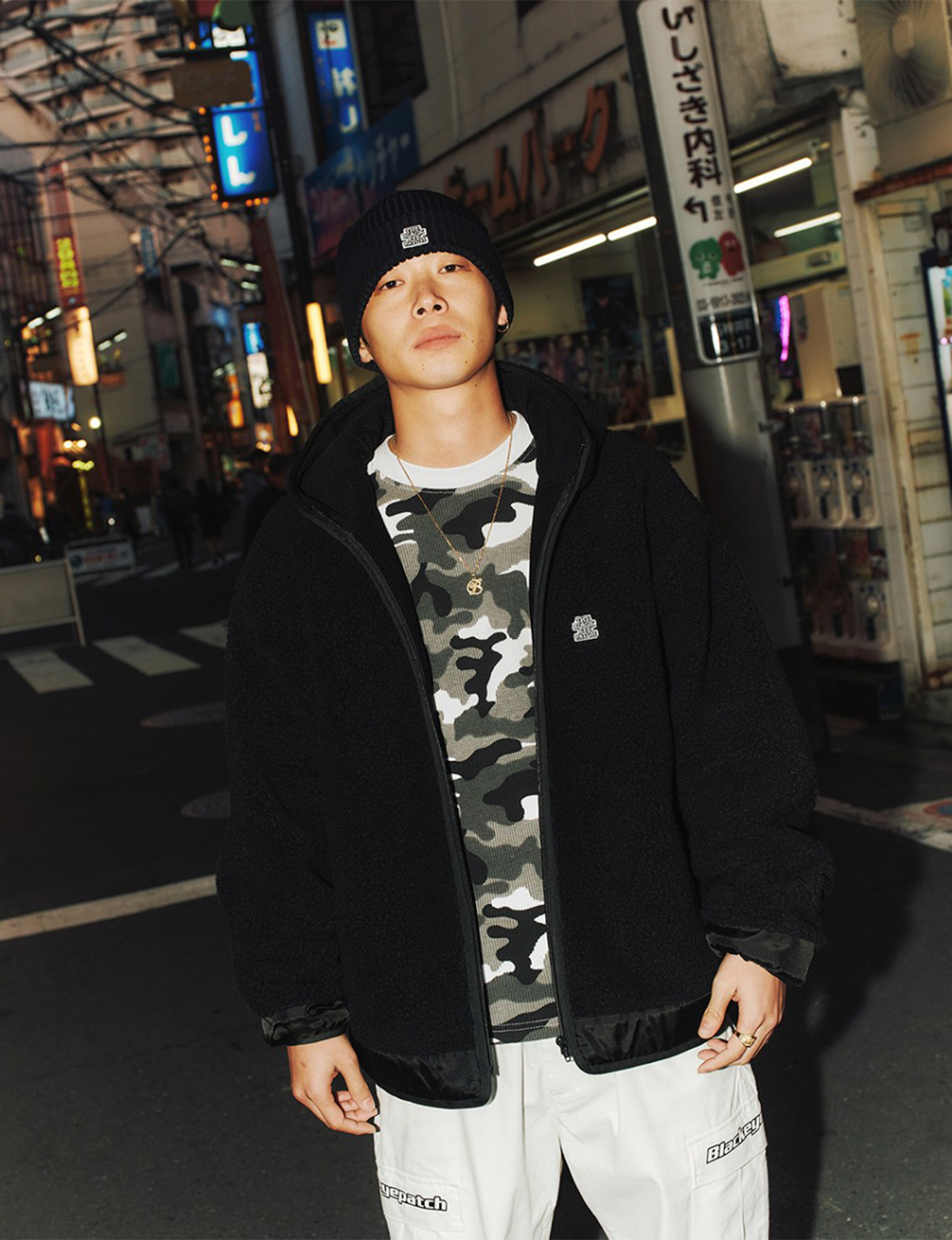 OG LABEL BOAR FLEECE JACKET