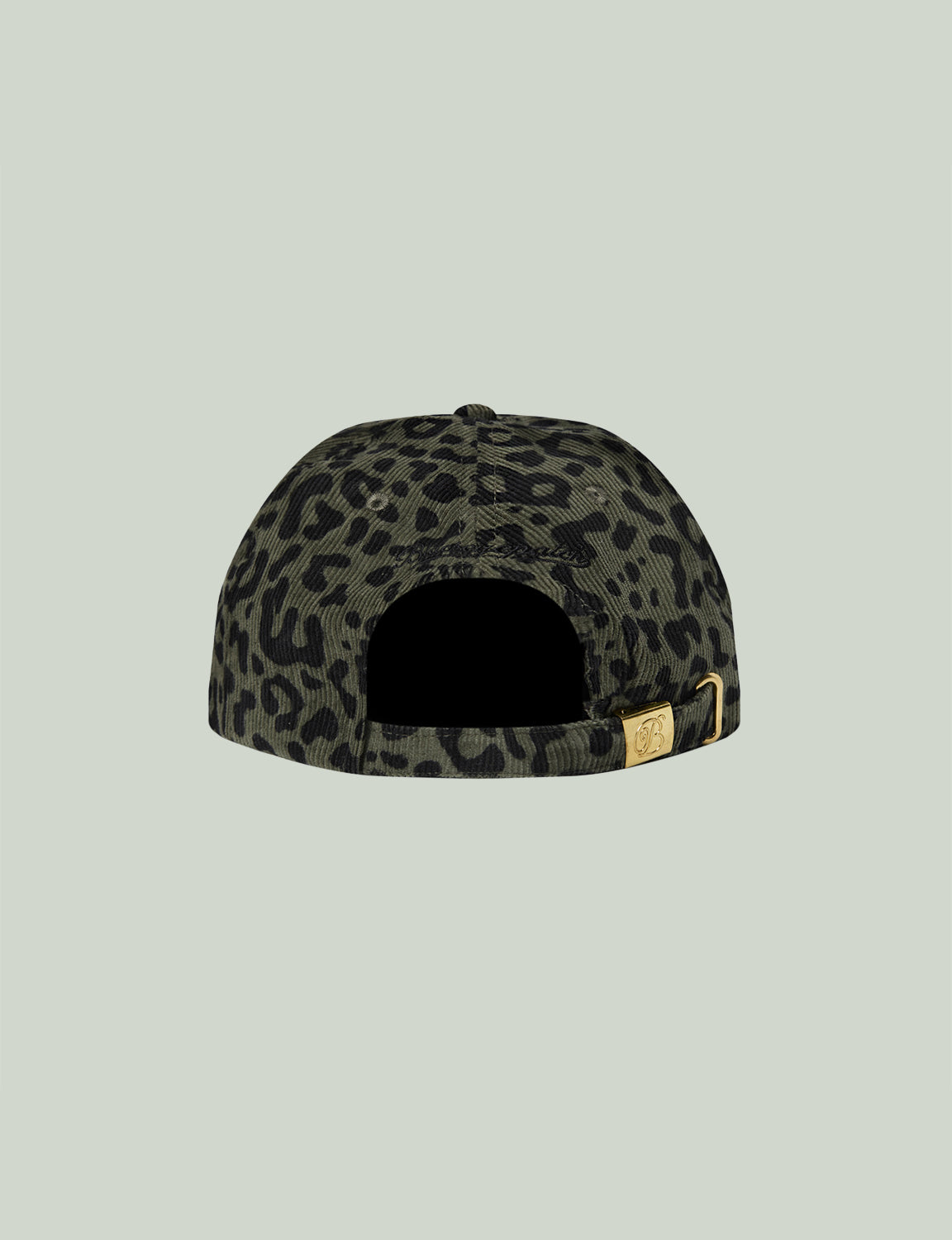 LEOPARD PATTERNED OG LABEL CORDUROY CAP