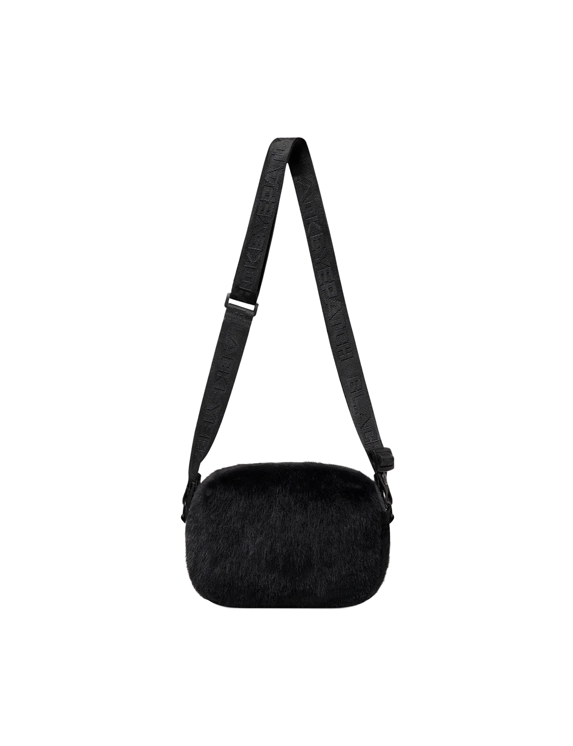 OG LABEL FAUX FUR SHOULDER BAG