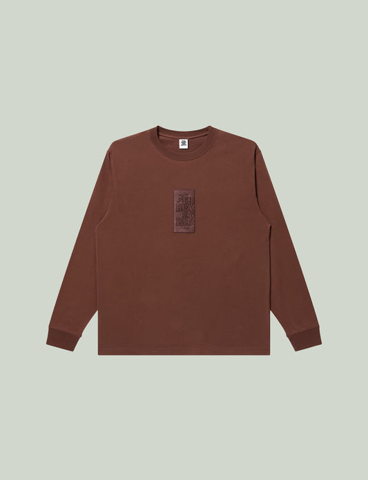 HWC SAME COLOR EMBROIDERED L/S TEE