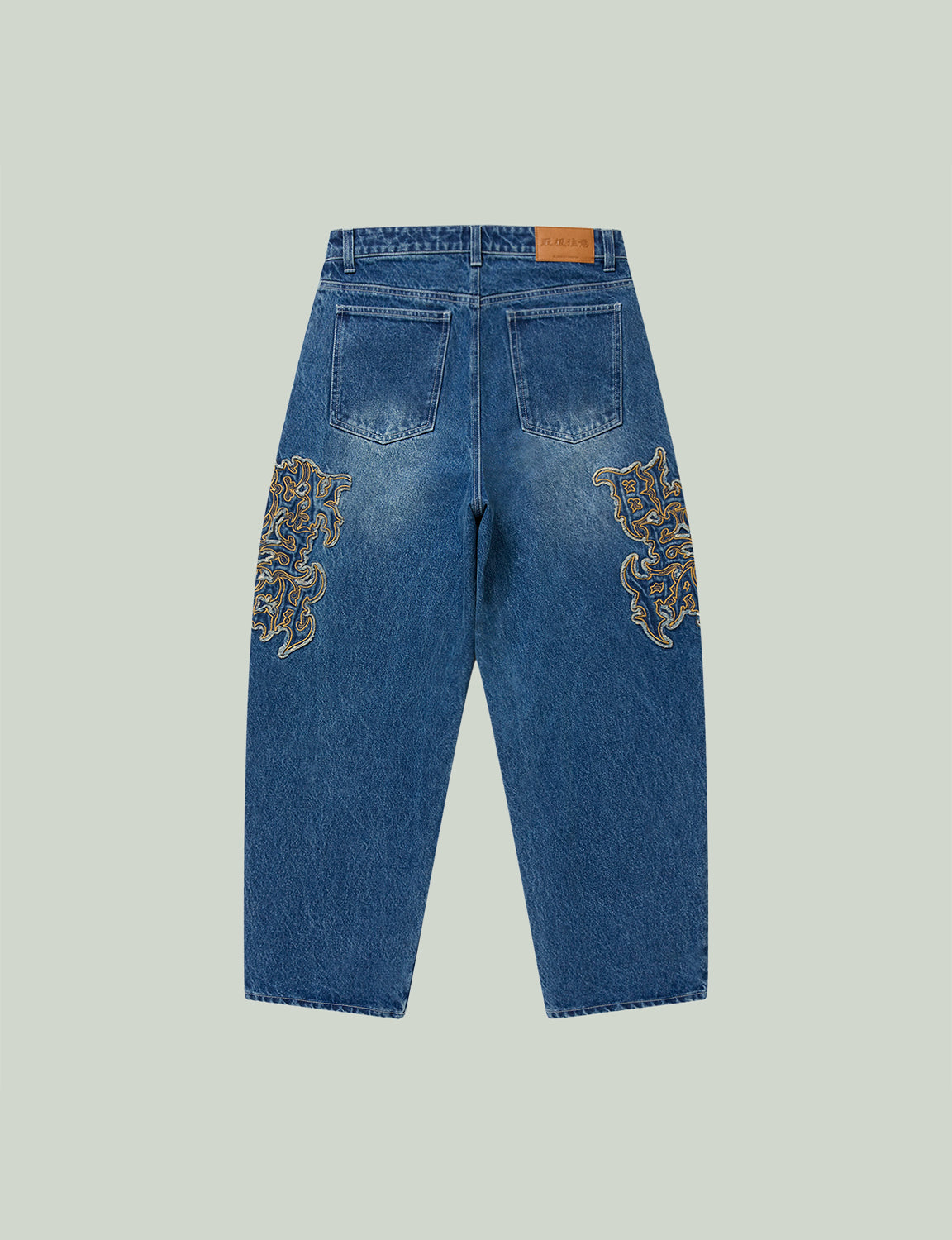 METAL LOGO EXTRA BAGGY JEANS