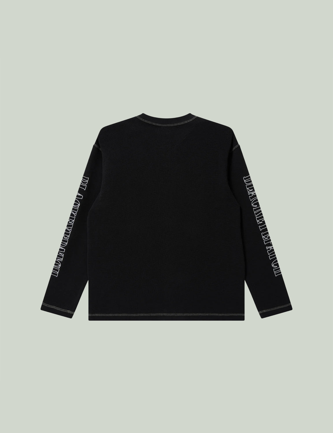 STENCIL LOGO HENLEY NECK L/S TEE