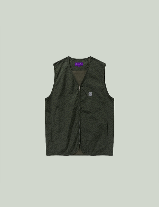 OG LABEL LEOPARD PATTERNED VEST
