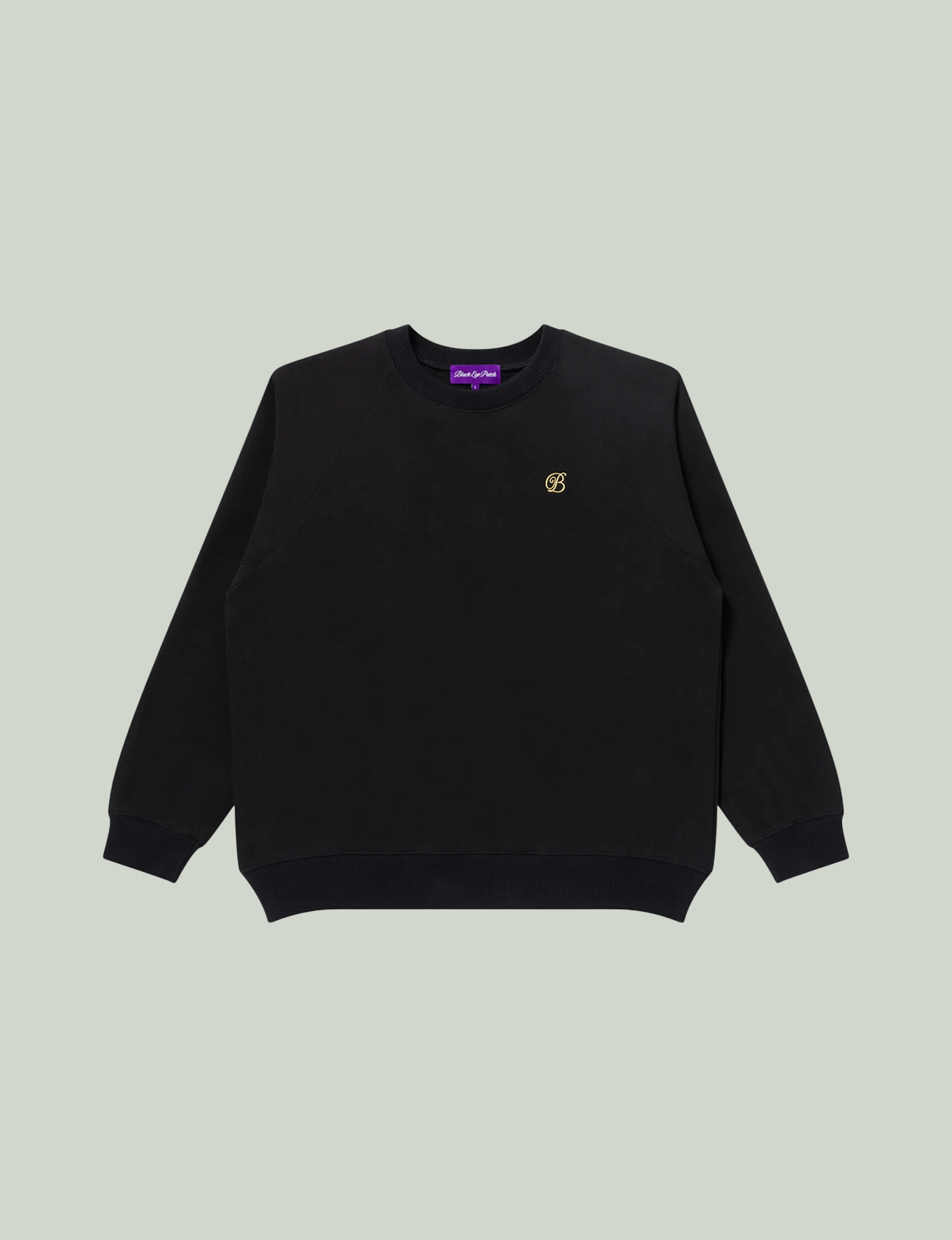 SMALL B EMBLEM RAGLAN CREW SWEAT