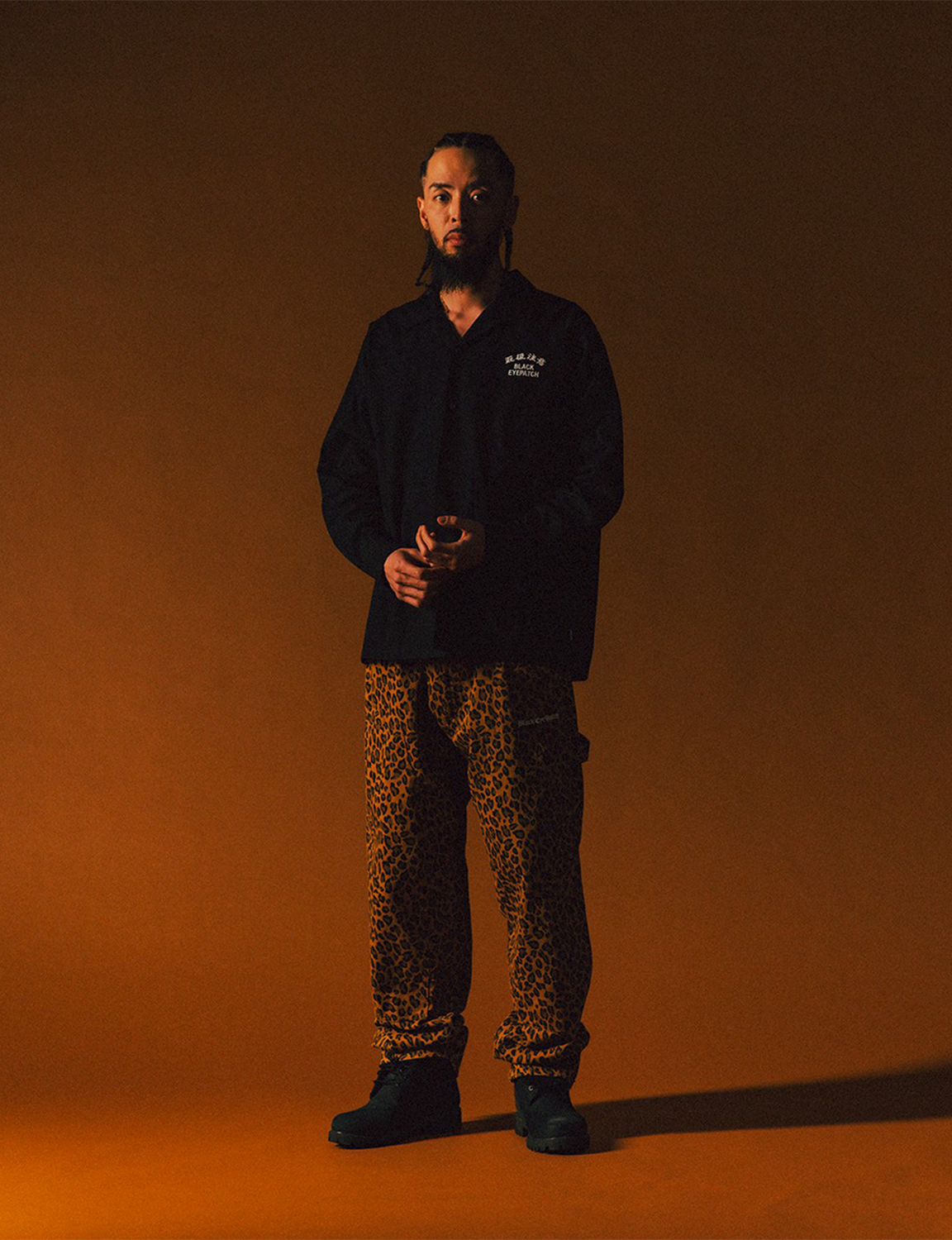 HWC EMBROIDERED OPEN COLLARED L/S SHIRT