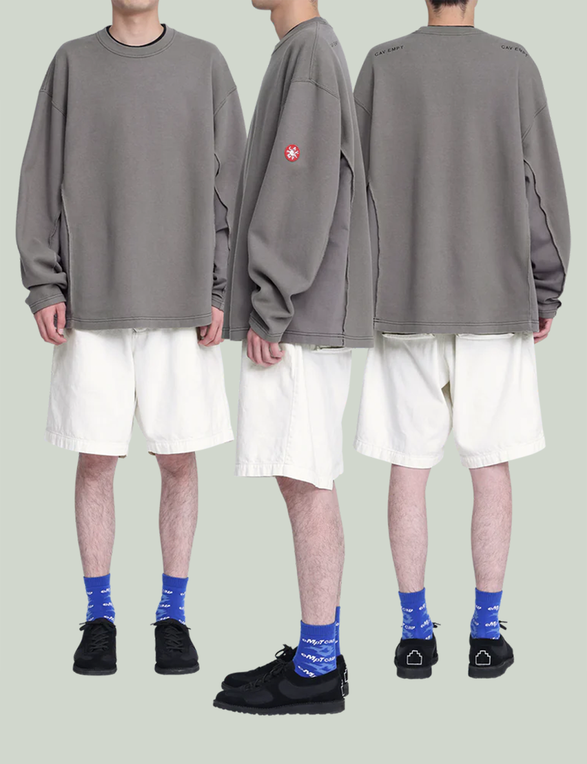 SIDE SEAM DBL KNIT LONG SLEEVE