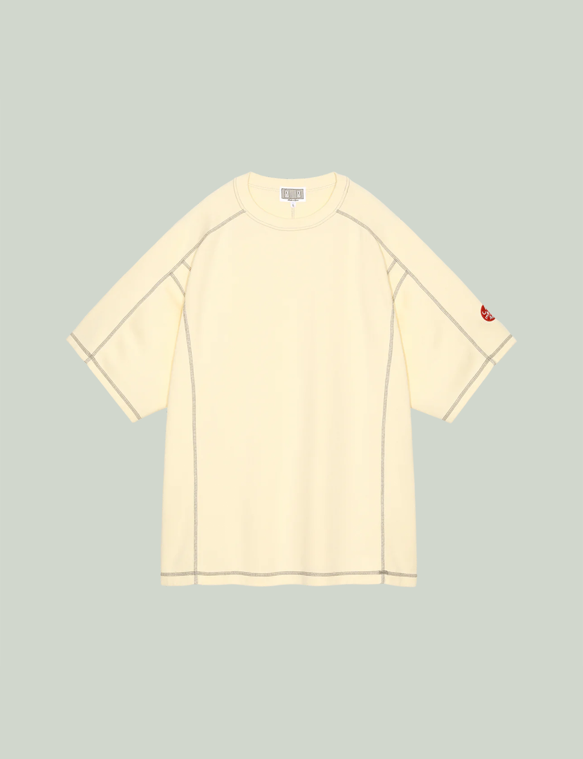CREW NECK DBL KNIT SHORT SLEEVE