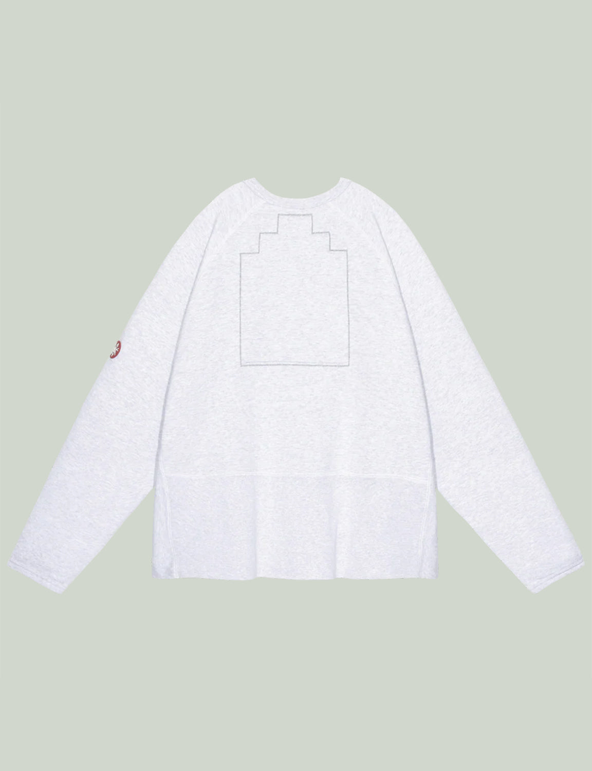 HALF PANEL RIB CREW NECK