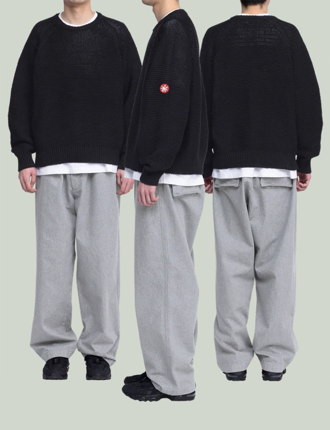 RAGLAN SLEEVE COTTON KNIT