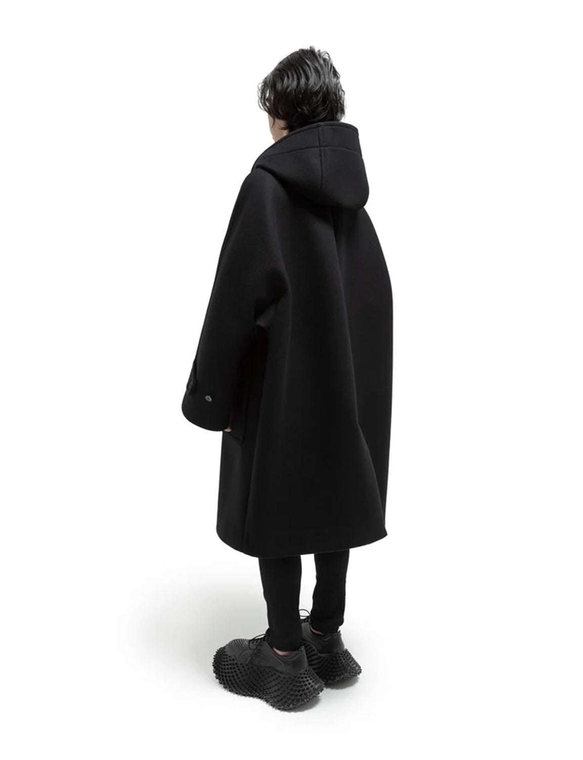 Vintage Modern Duffle Coat - Black