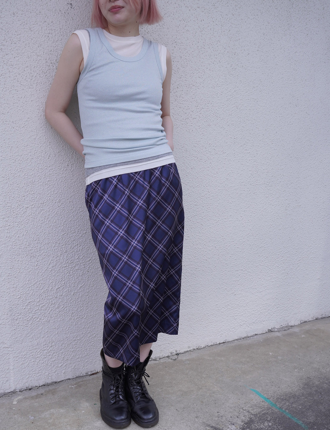 GLITTER RIB TANK TOP