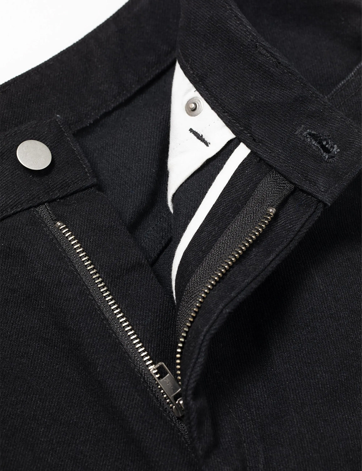 REVERSIBLE DENIM PANTS (BLACK)