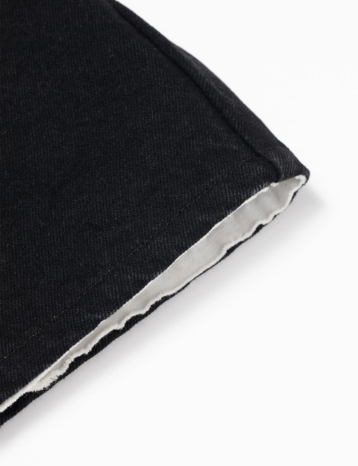REVERSIBLE DENIM PANTS (BLACK)