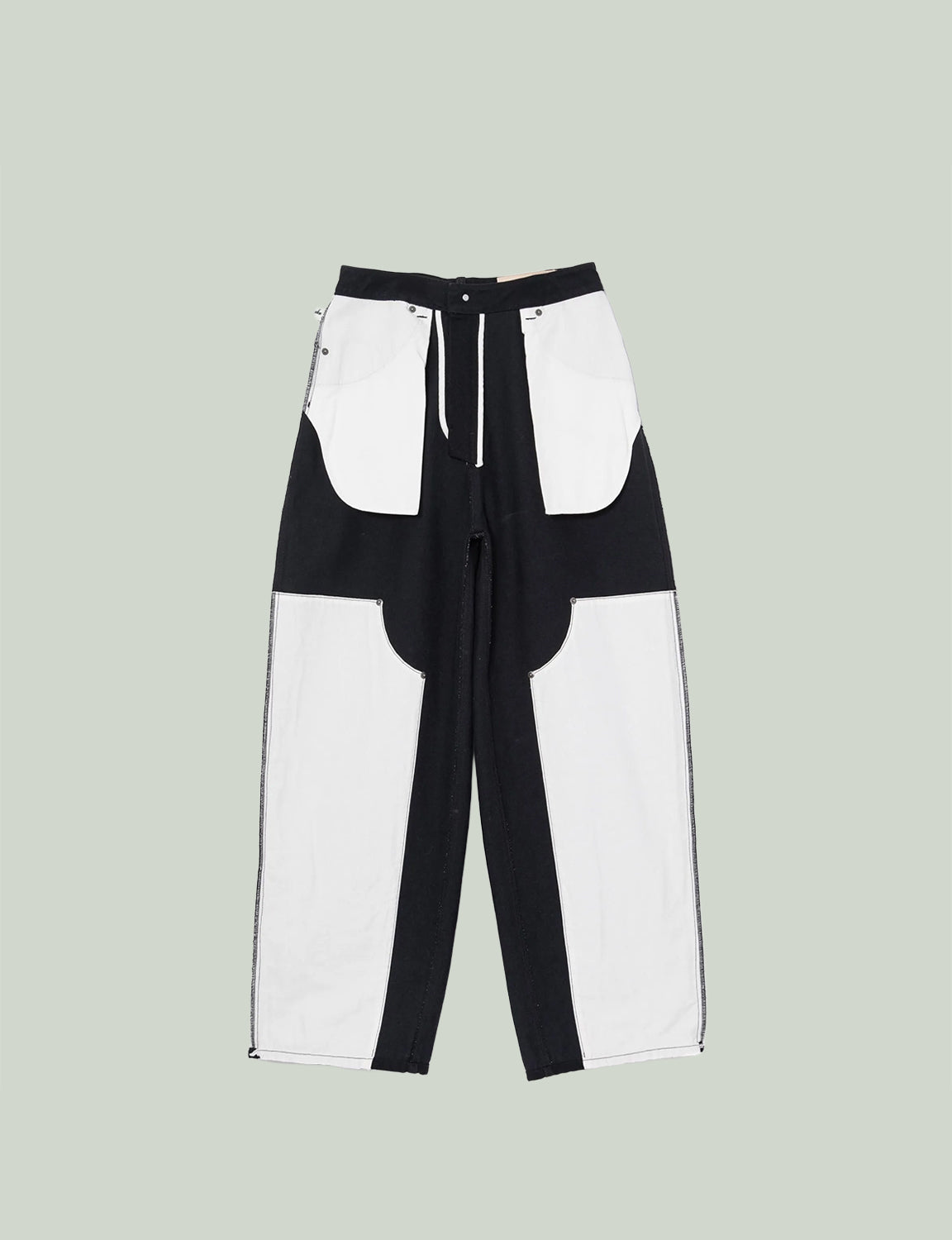 REVERSIBLE DENIM PANTS (BLACK)