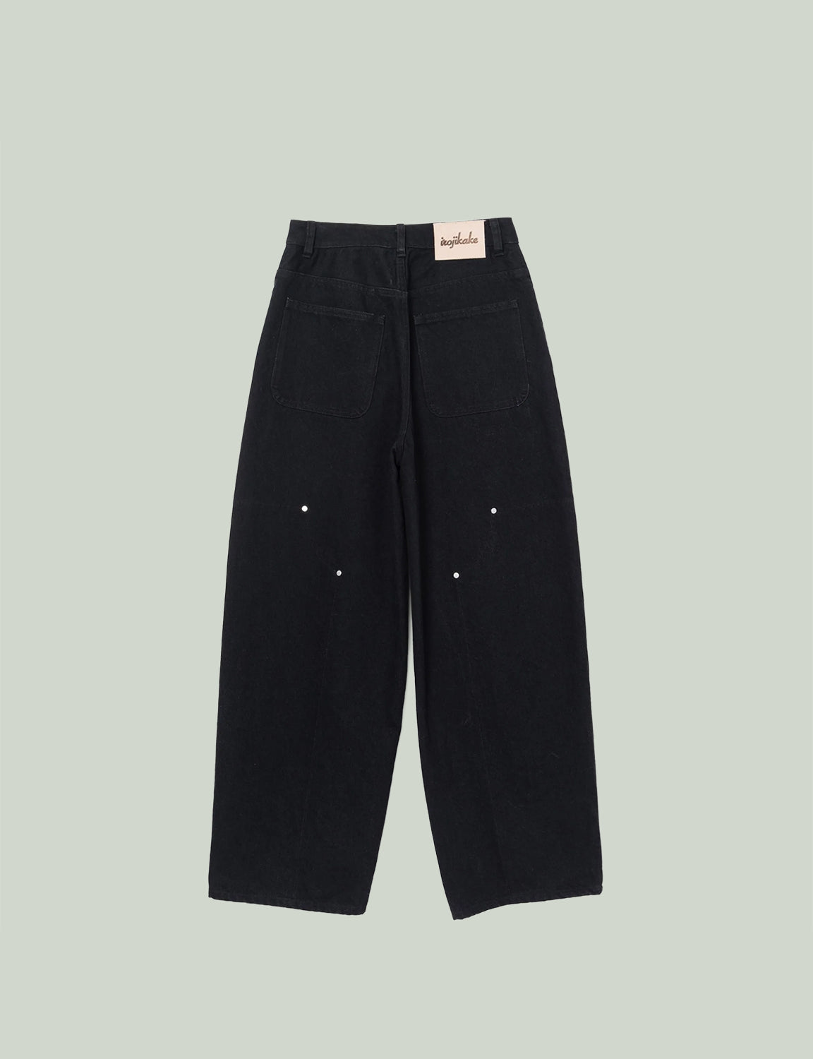 REVERSIBLE DENIM PANTS (BLACK)