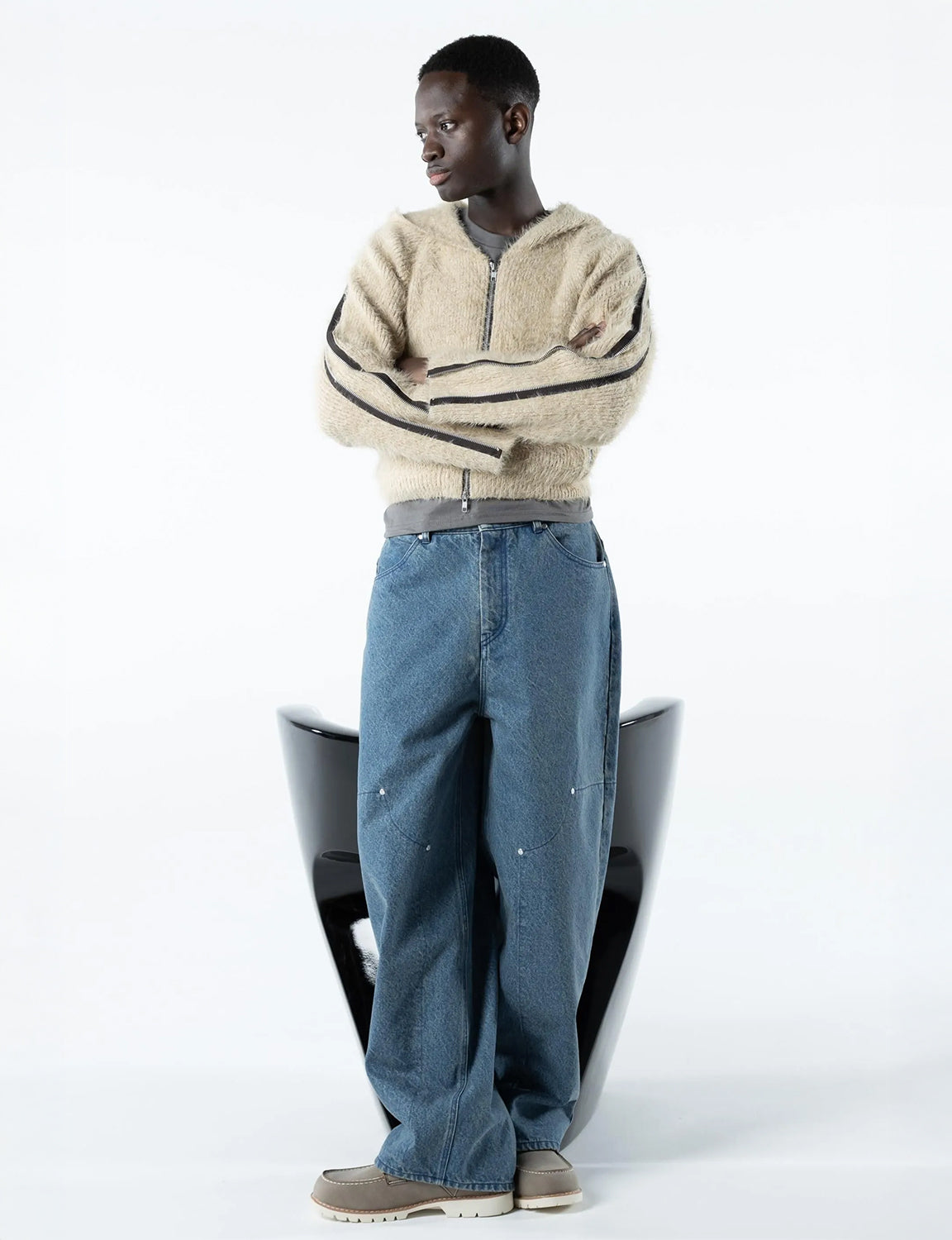REVERSIBLE DENIM PANTS (BLUE)