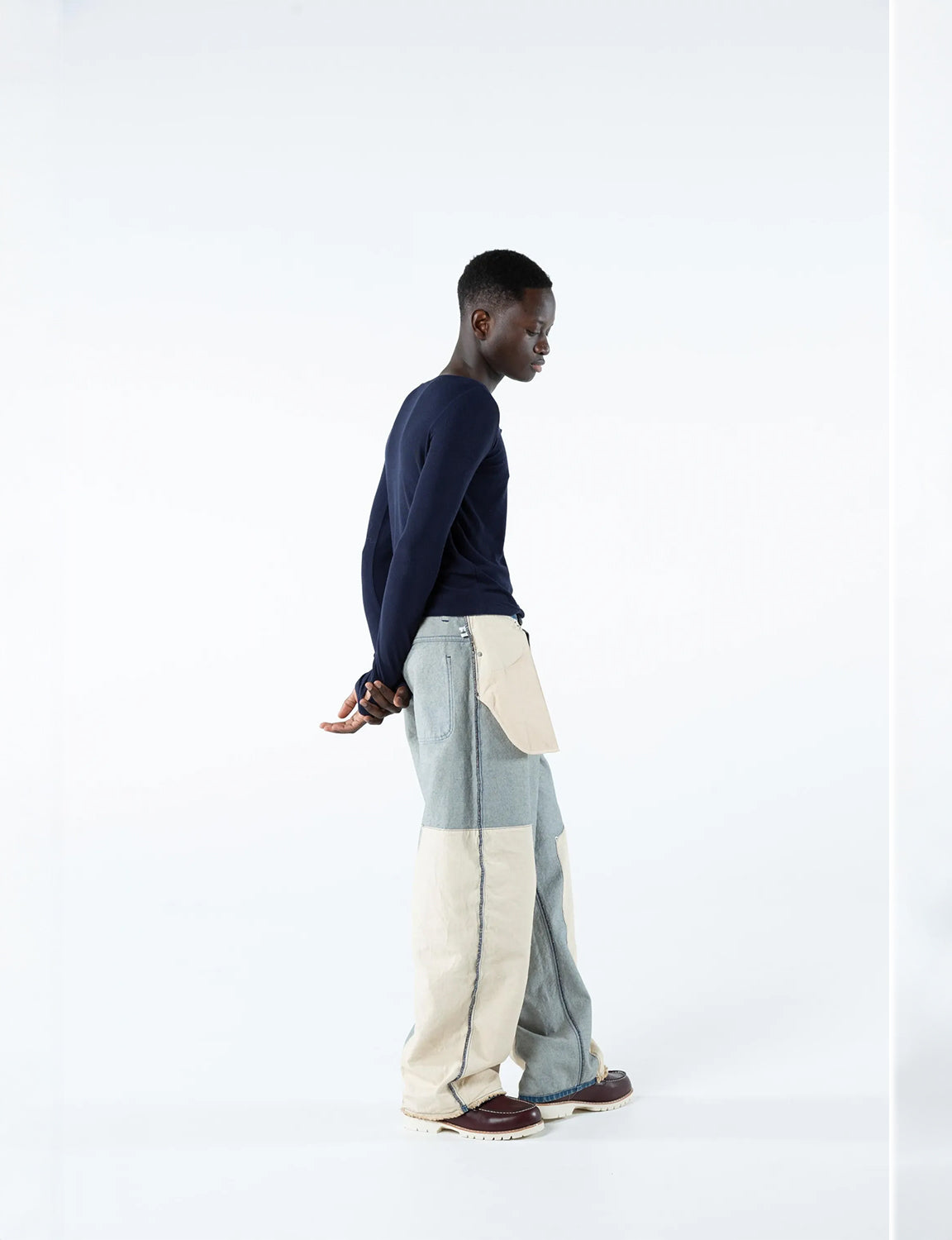 REVERSIBLE DENIM PANTS (BLUE)
