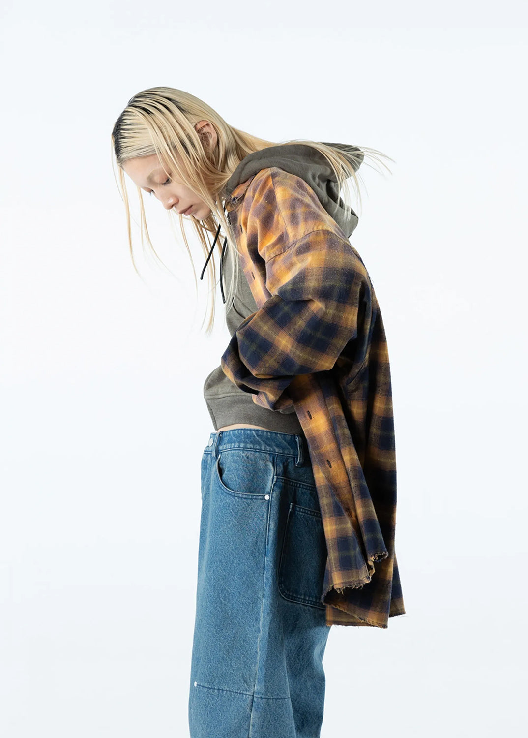 TARTAN BIG SHIRT (YELLOW)