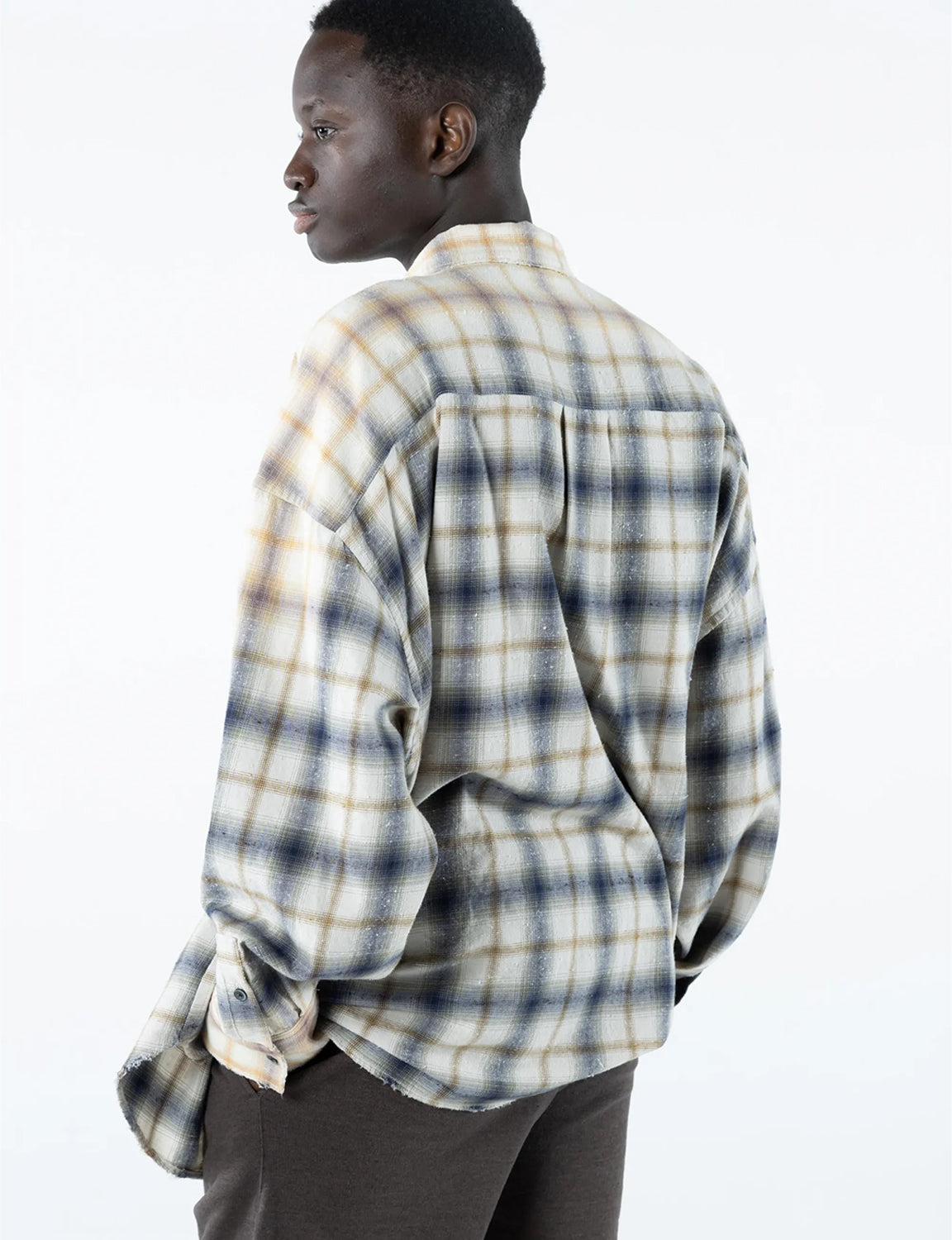 TARTAN BIG SHIRT (BLUE)