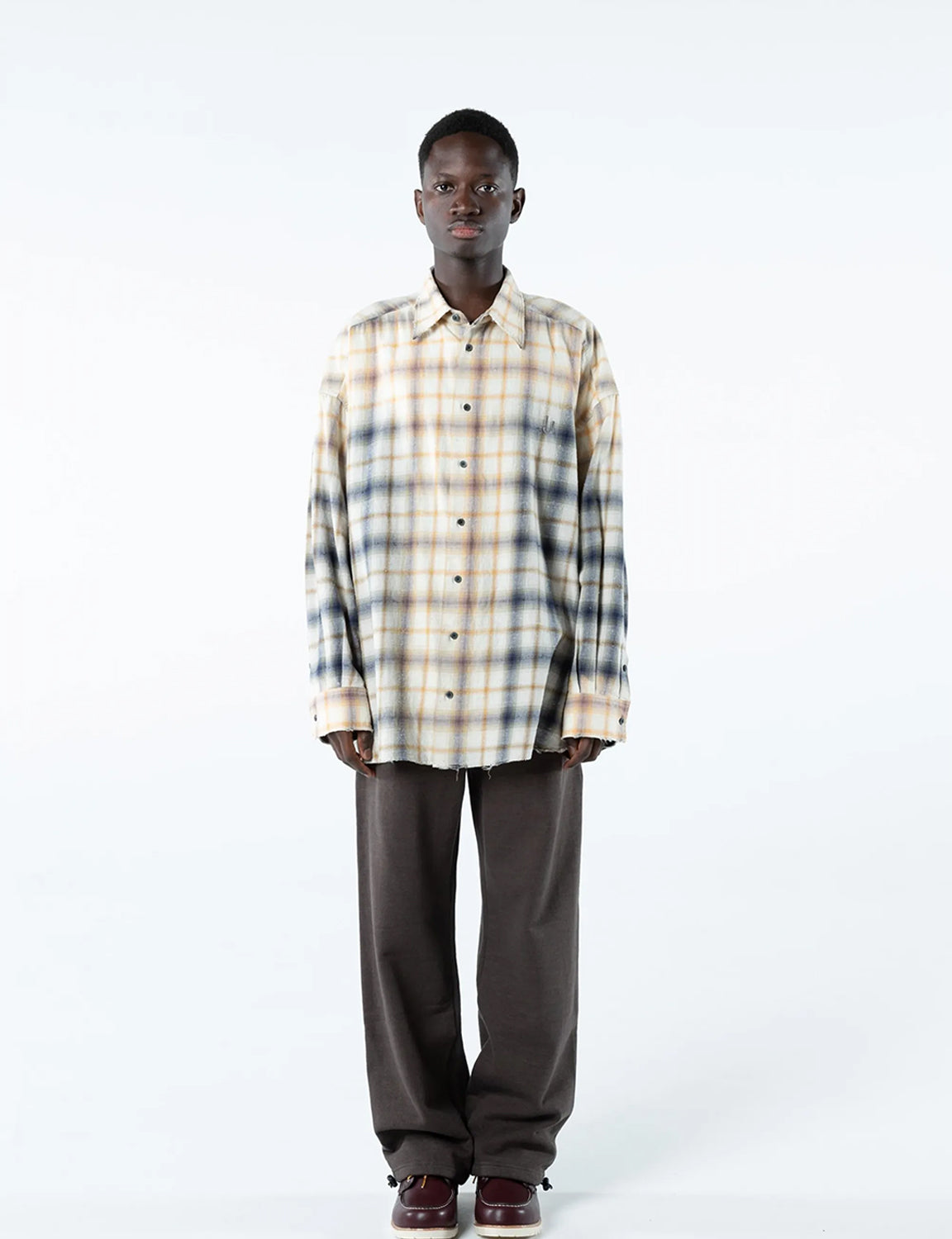 TARTAN BIG SHIRT (BLUE)