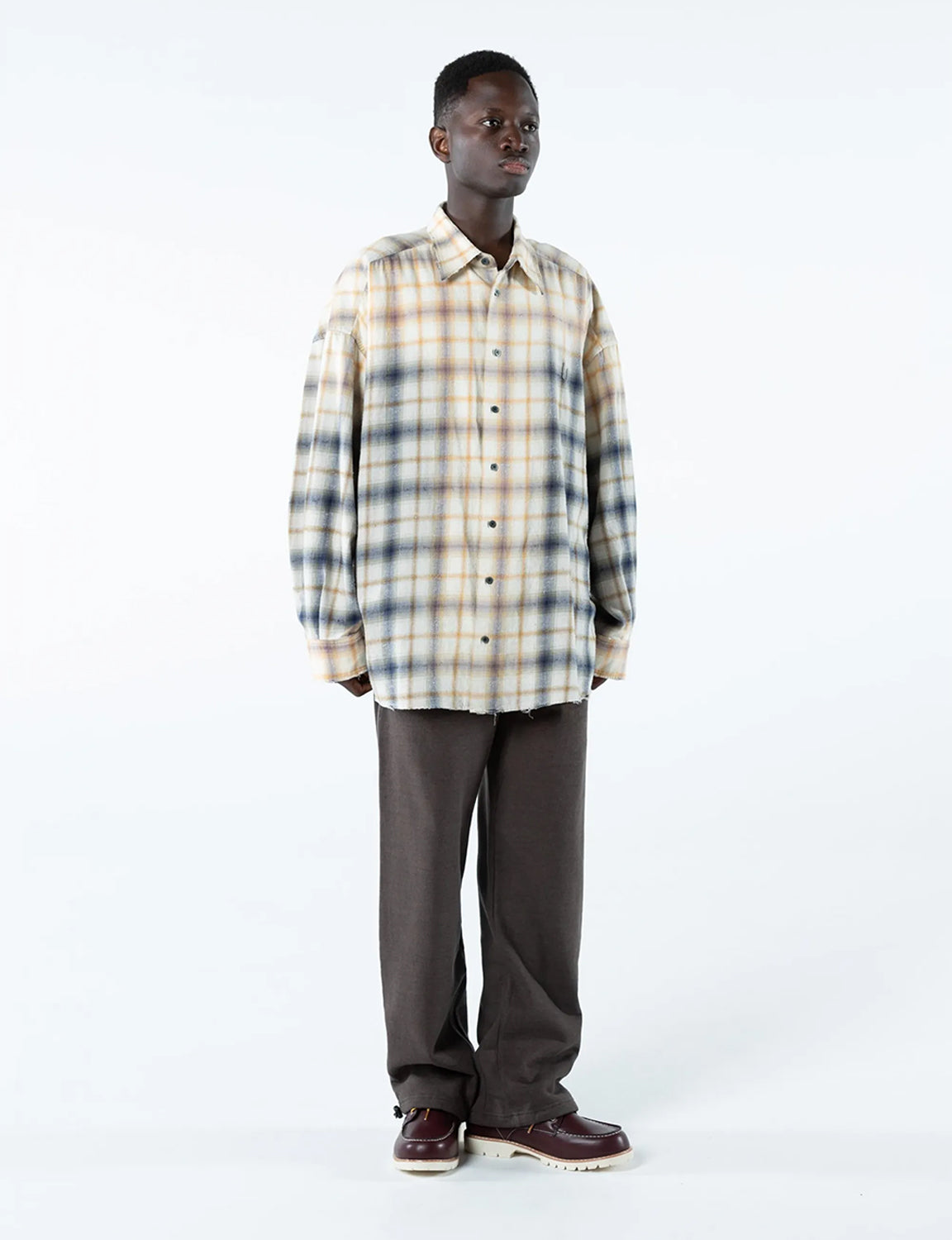 TARTAN BIG SHIRT (BLUE)
