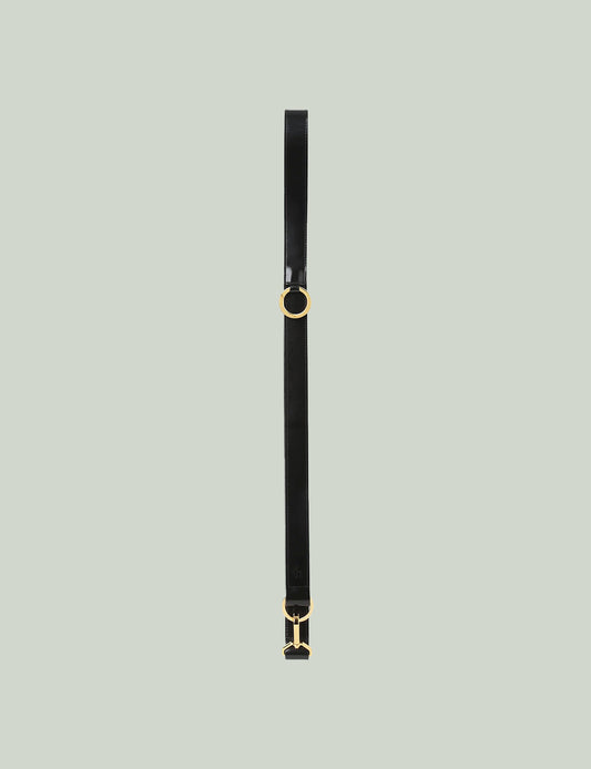 Shoulder Belt / black × gold
