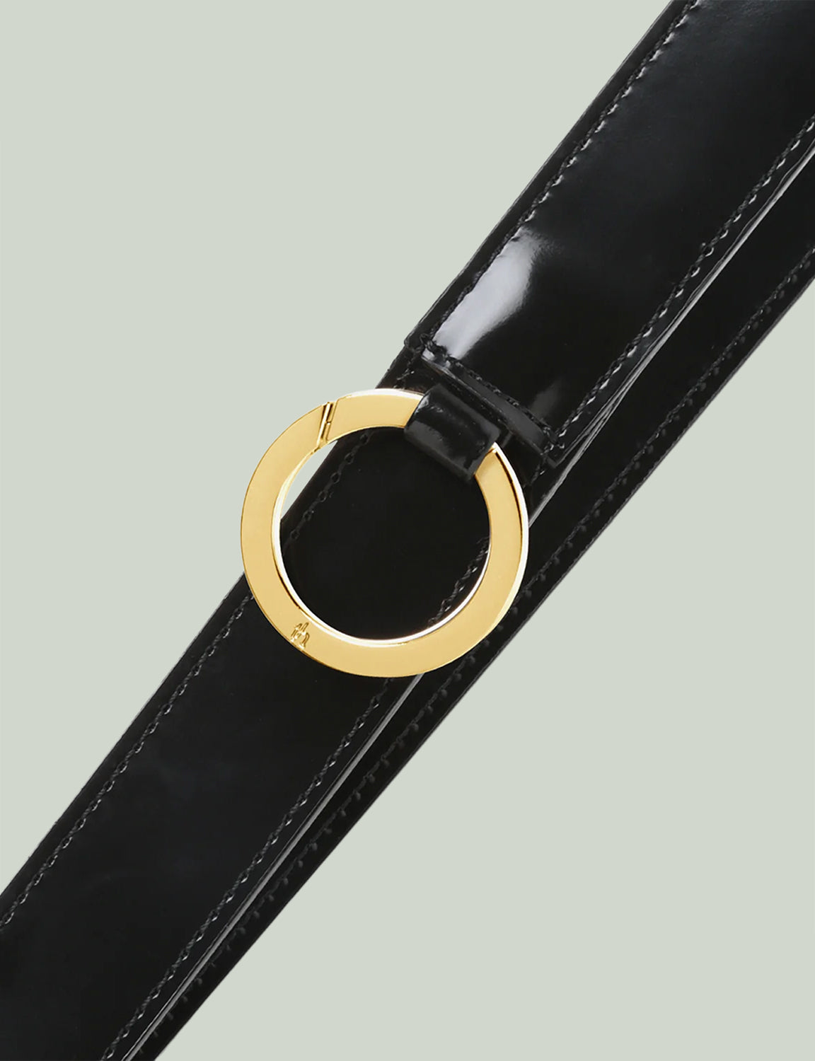 Shoulder Belt / black × gold