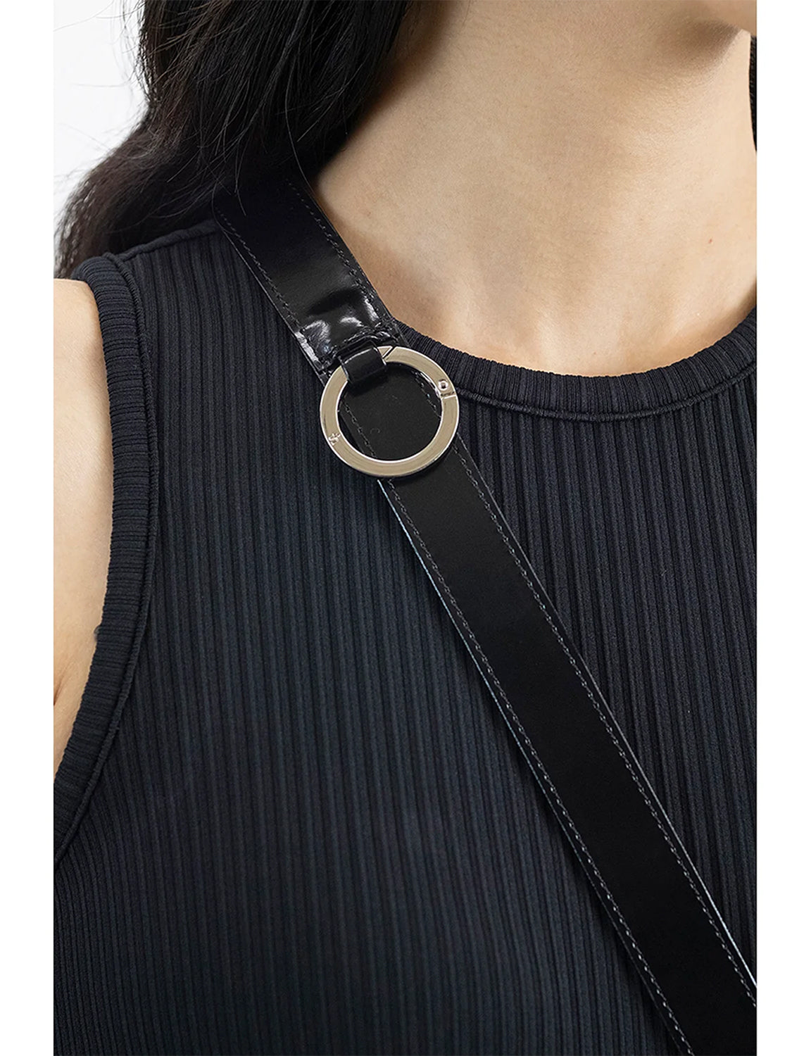 Shoulder Belt / black × gold