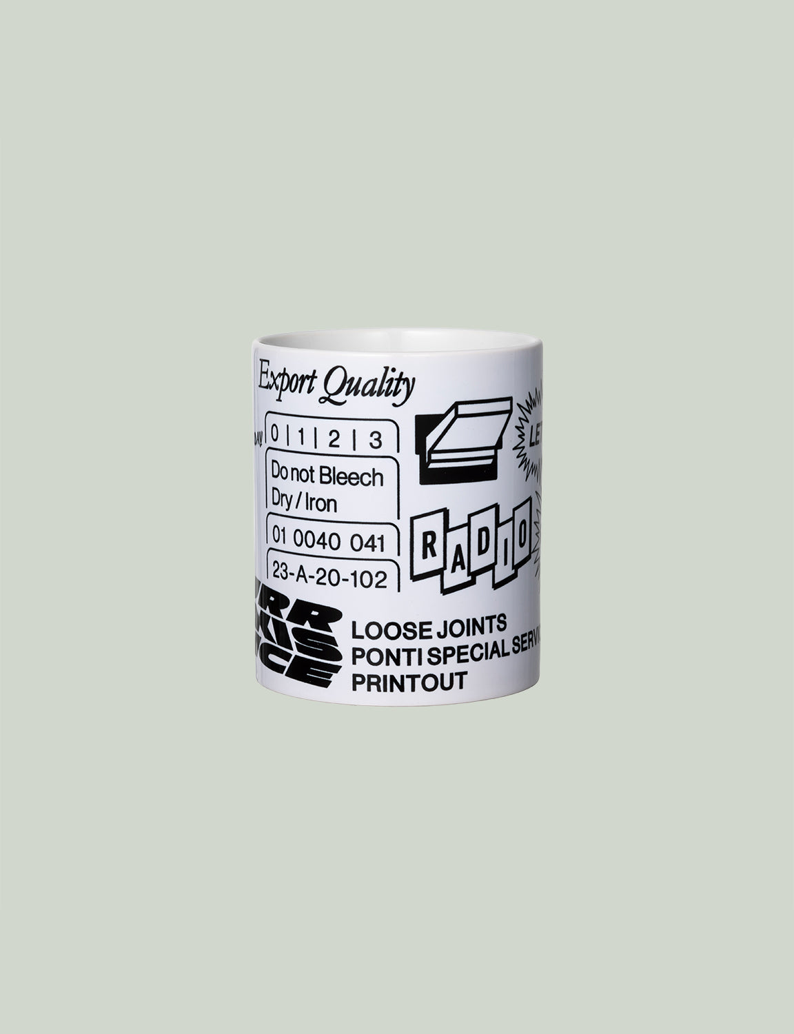 PRINTOUT X PONTI - 'LET'S GET PHYSICAL!' MUG CUP