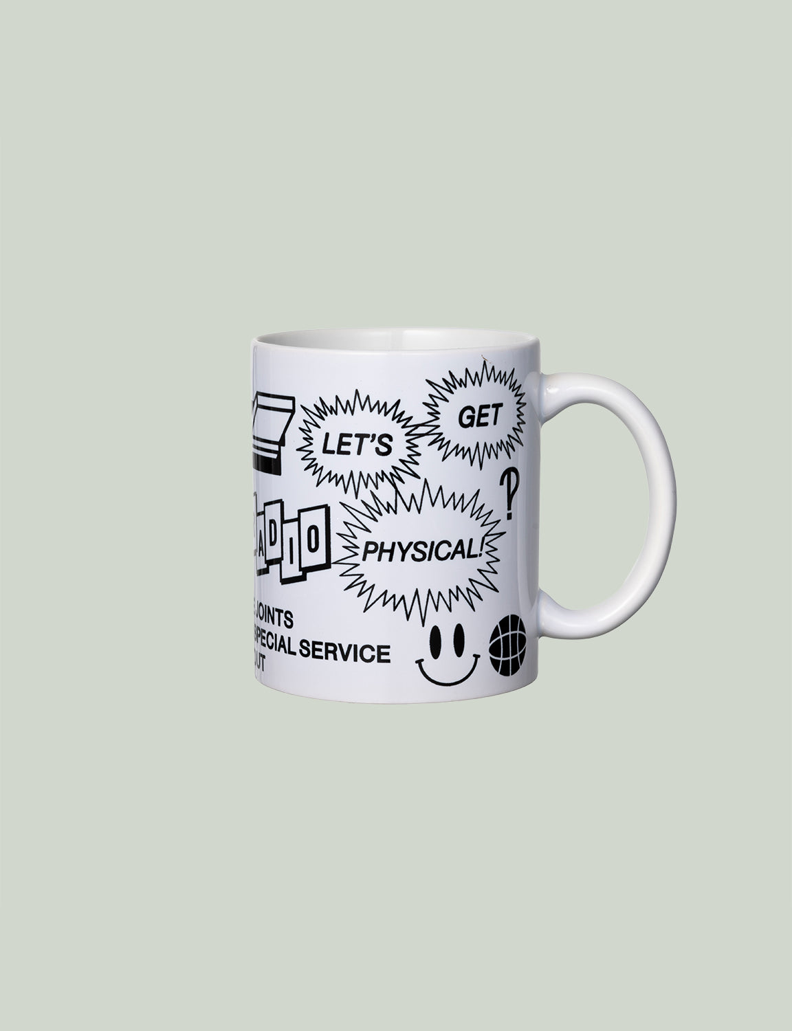 PRINTOUT X PONTI - 'LET'S GET PHYSICAL!' MUG CUP