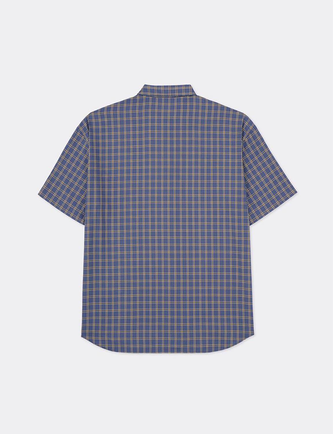 CHECK PATTERNED BASIC S/S SHIRT