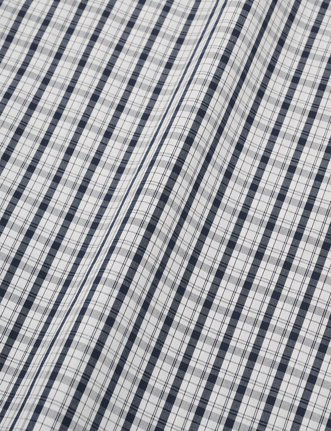 CHECK PATTERNED BASIC S/S SHIRT