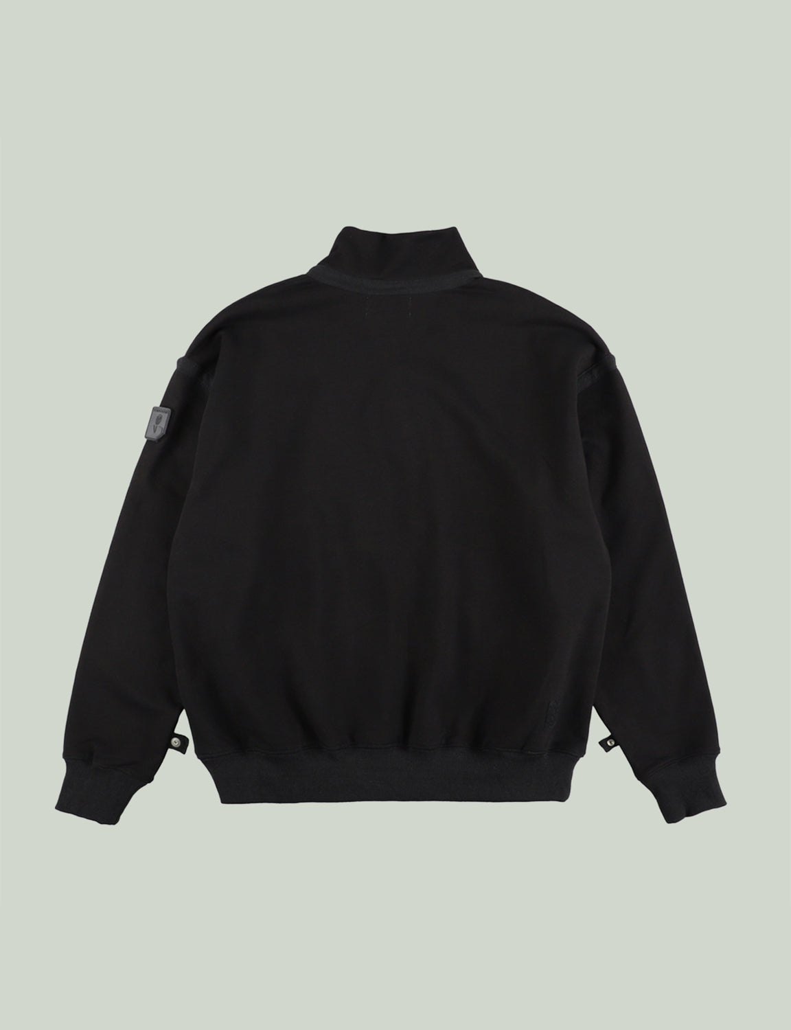 QUARTER ZIP SWEATSHIRT – BLACK