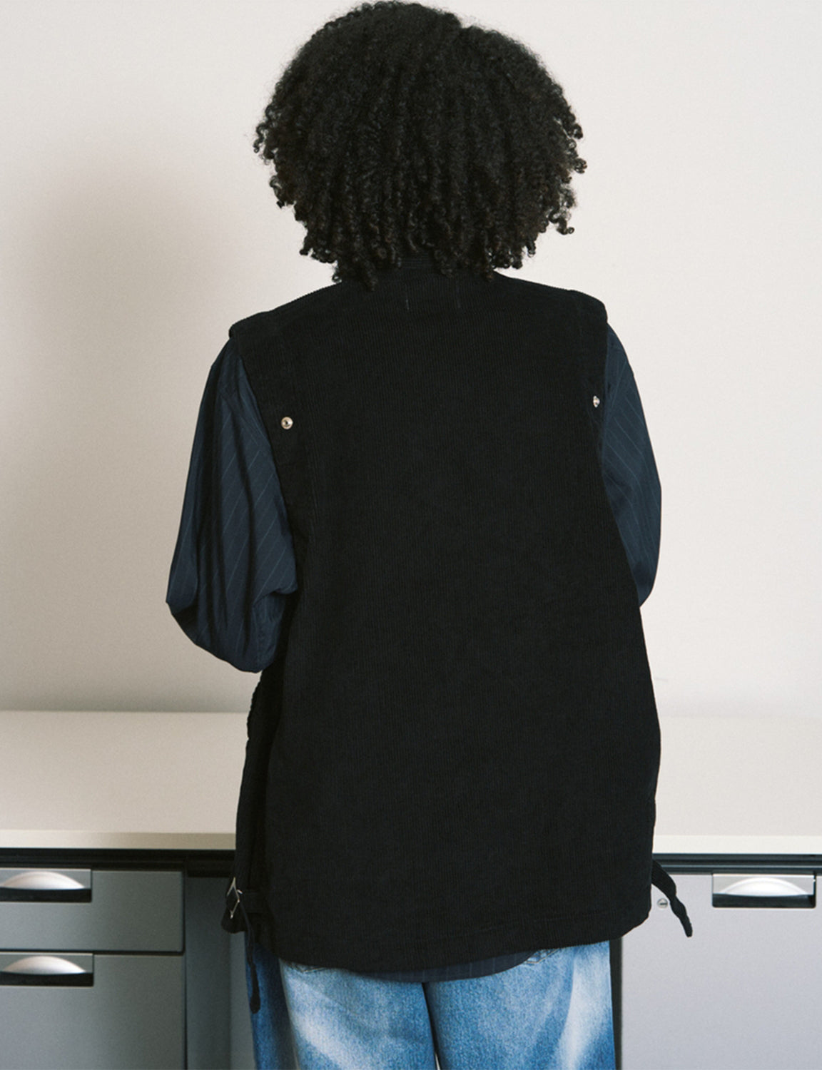 DOUBLE CORD JACKET – BLACK