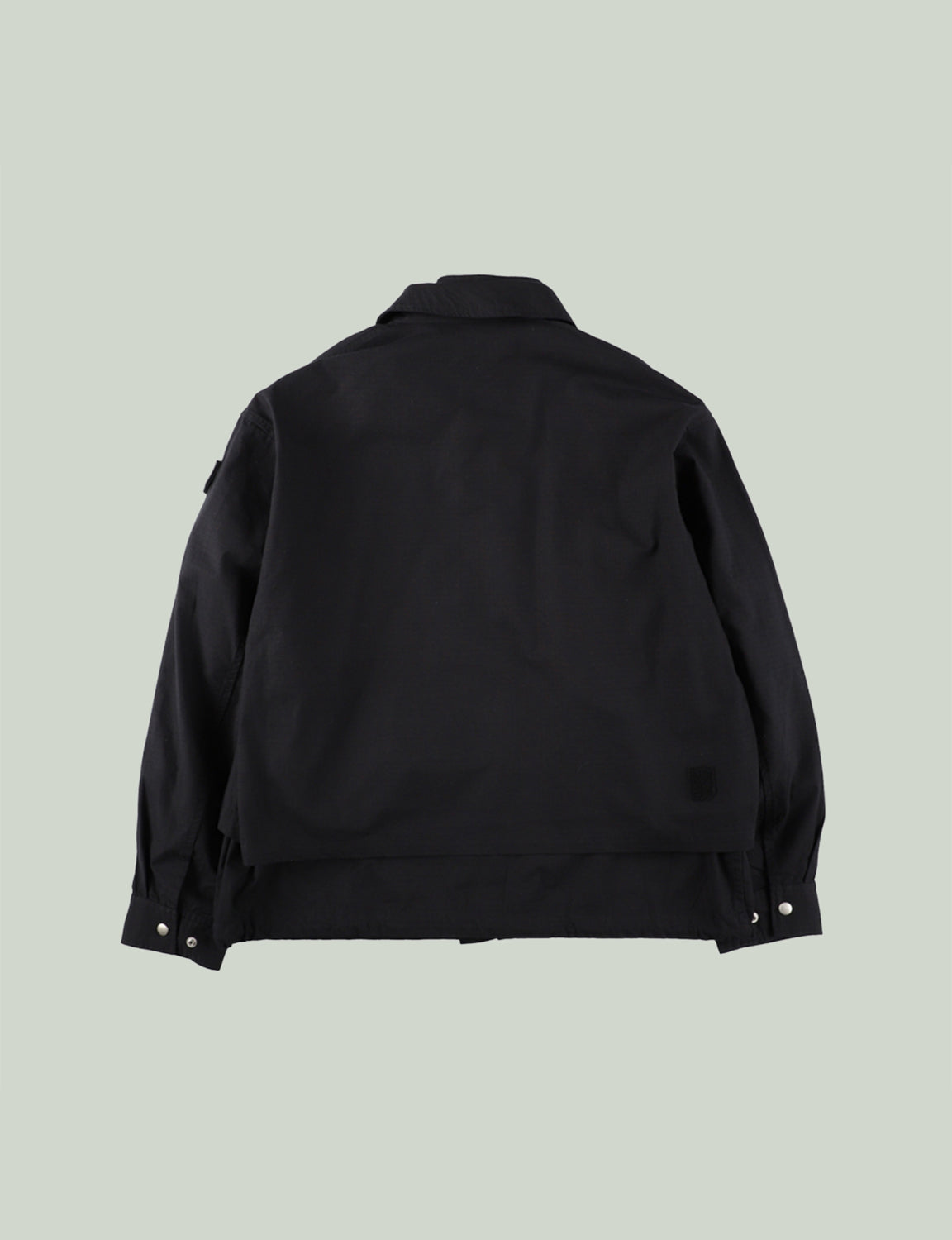 DOUBLE ZIP RIPSTOP JACKET – BLACK
