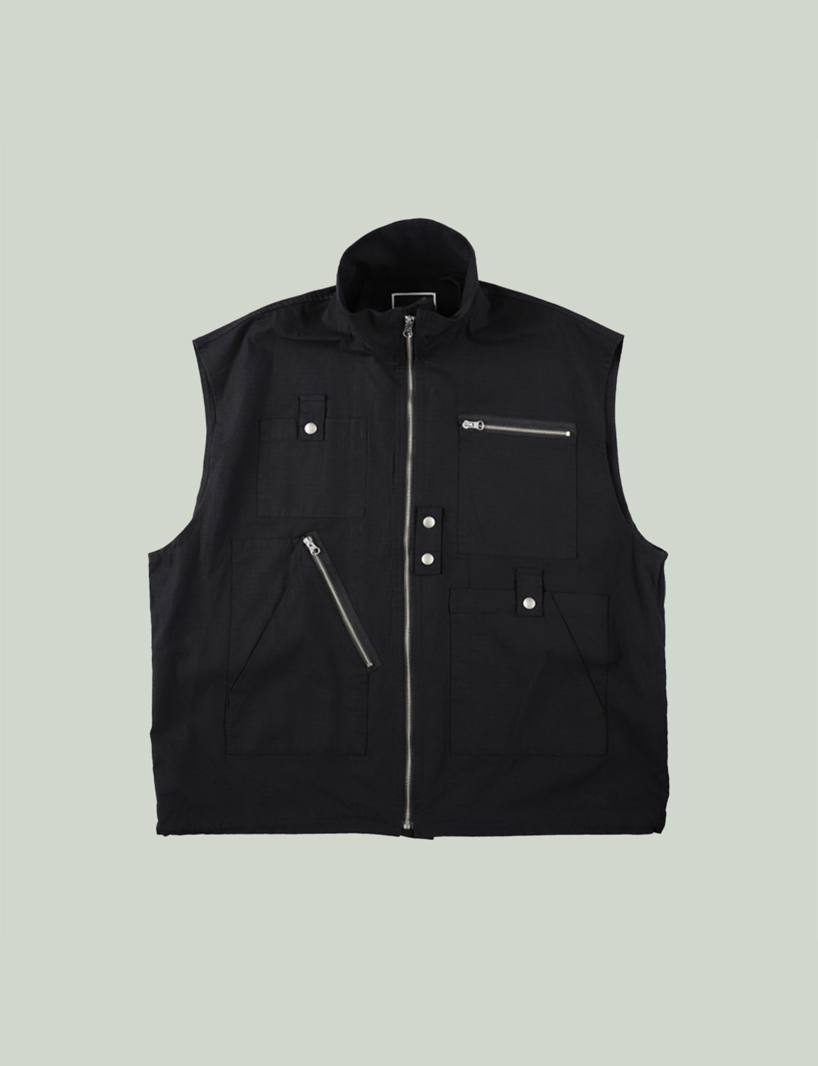 DOUBLE ZIP RIPSTOP JACKET – BLACK