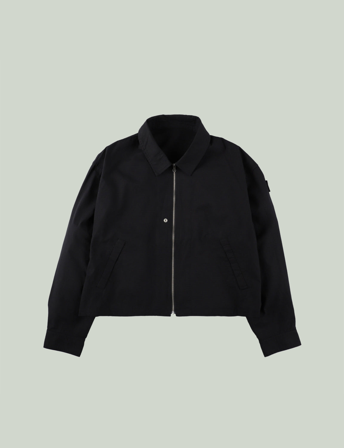 DOUBLE ZIP RIPSTOP JACKET – BLACK