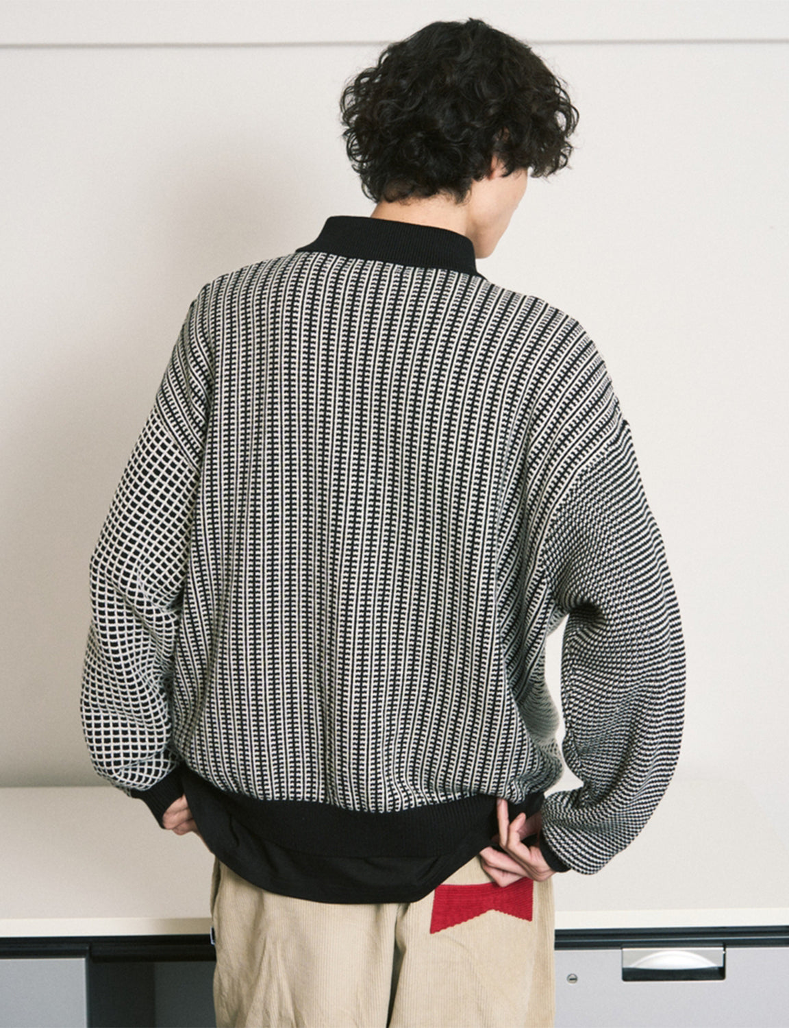 MULTI KNIT SHIRT JACKET – BLACK