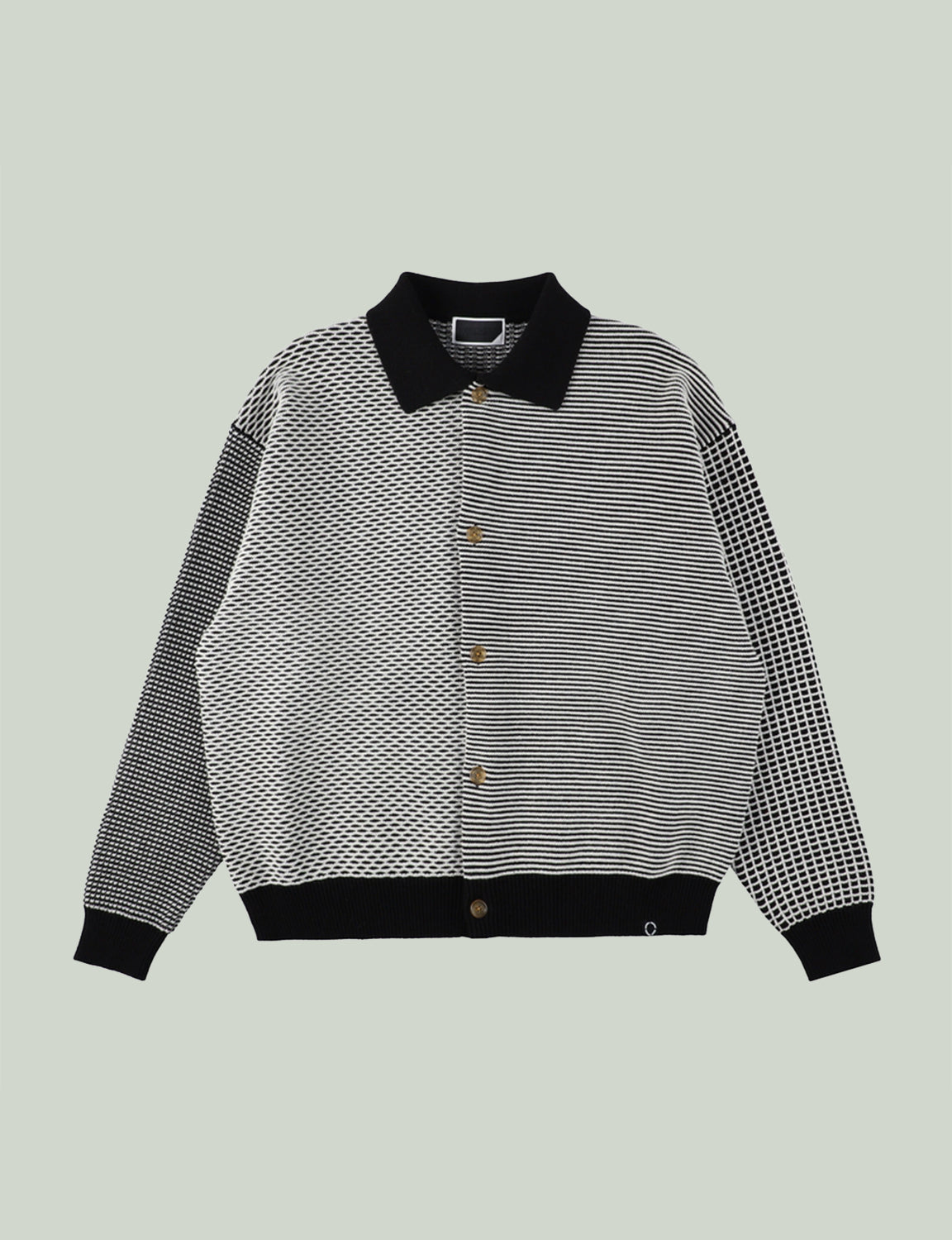 MULTI KNIT SHIRT JACKET – BLACK