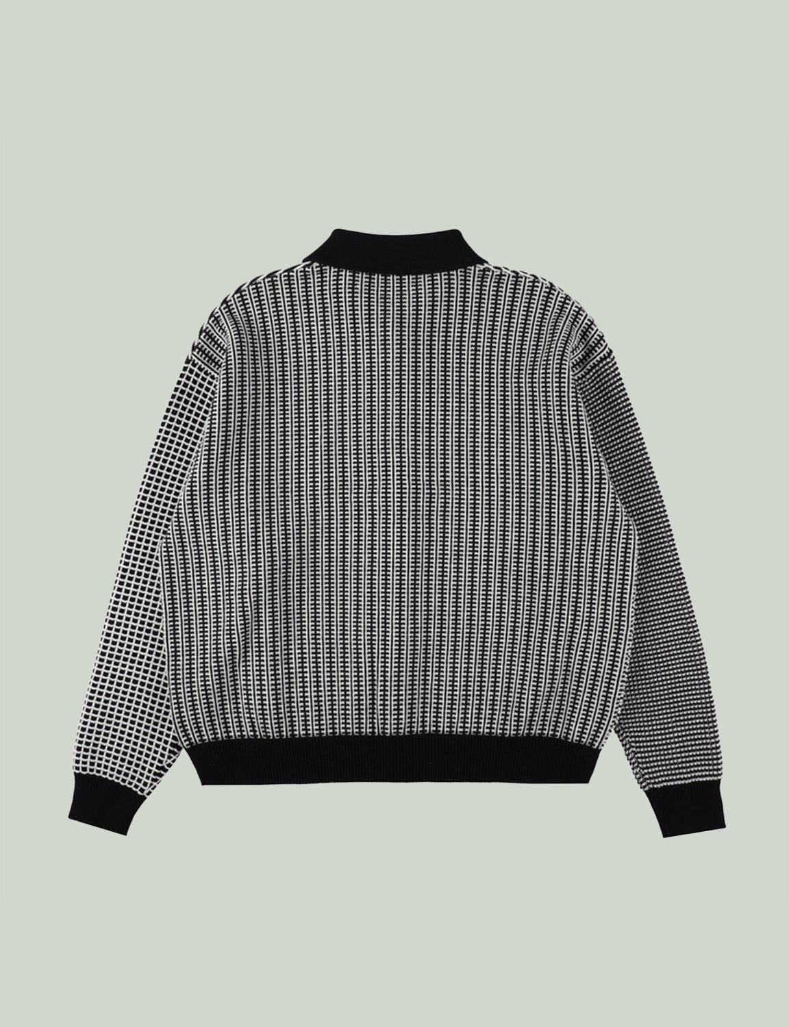 MULTI KNIT SHIRT JACKET – BLACK