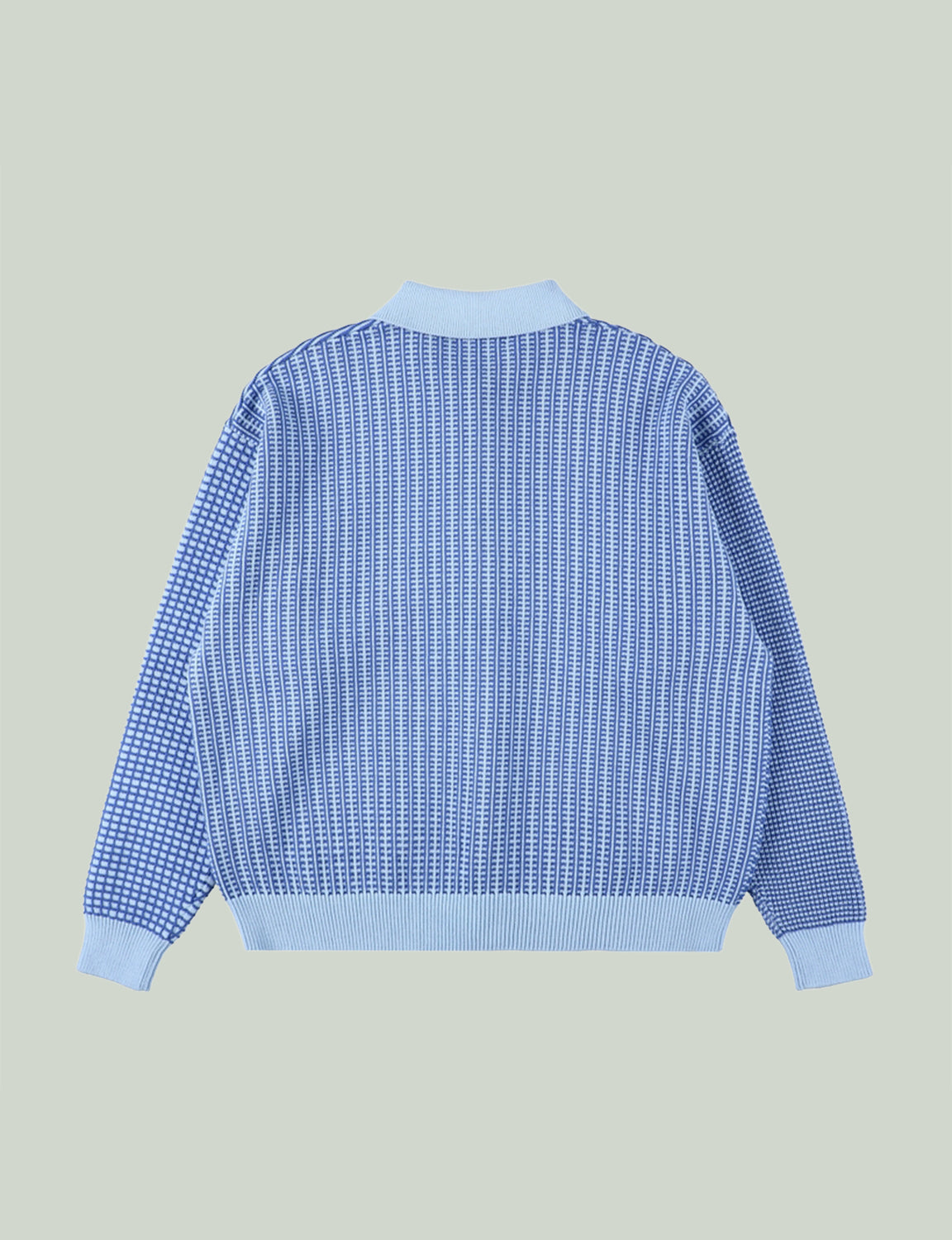 MULTI KNIT SHIRT JACKET – BLUE