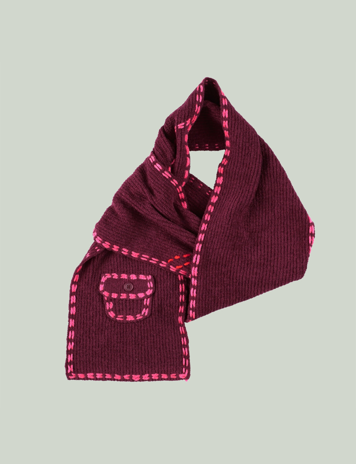 PG1 SCARF – BURGUNDY