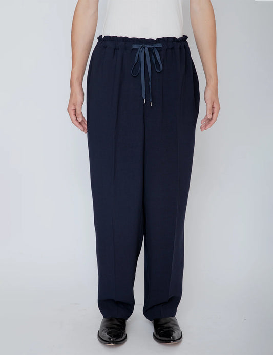 MELANGE TWILL DOUGI PANTS / NAVY