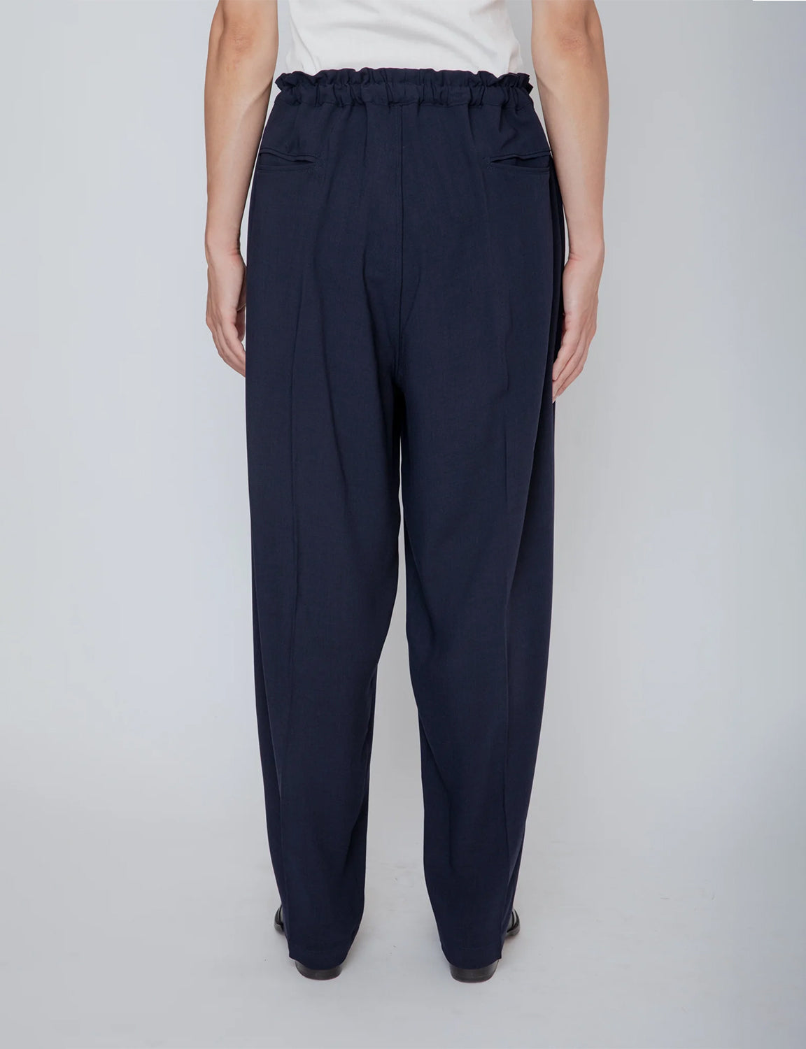 MELANGE TWILL DOUGI PANTS / NAVY