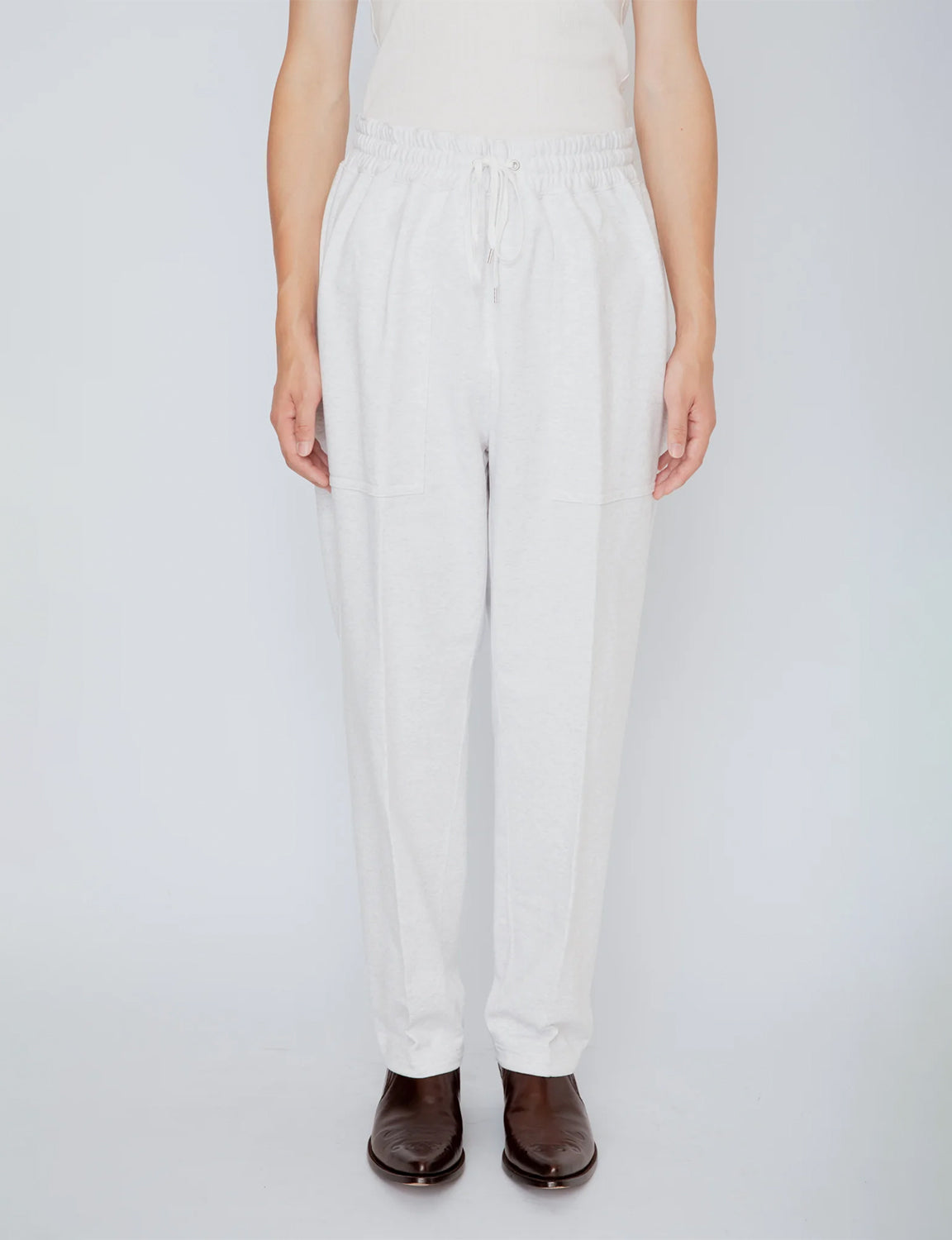 EASY SWEATPANTS / HEATHER WHITE