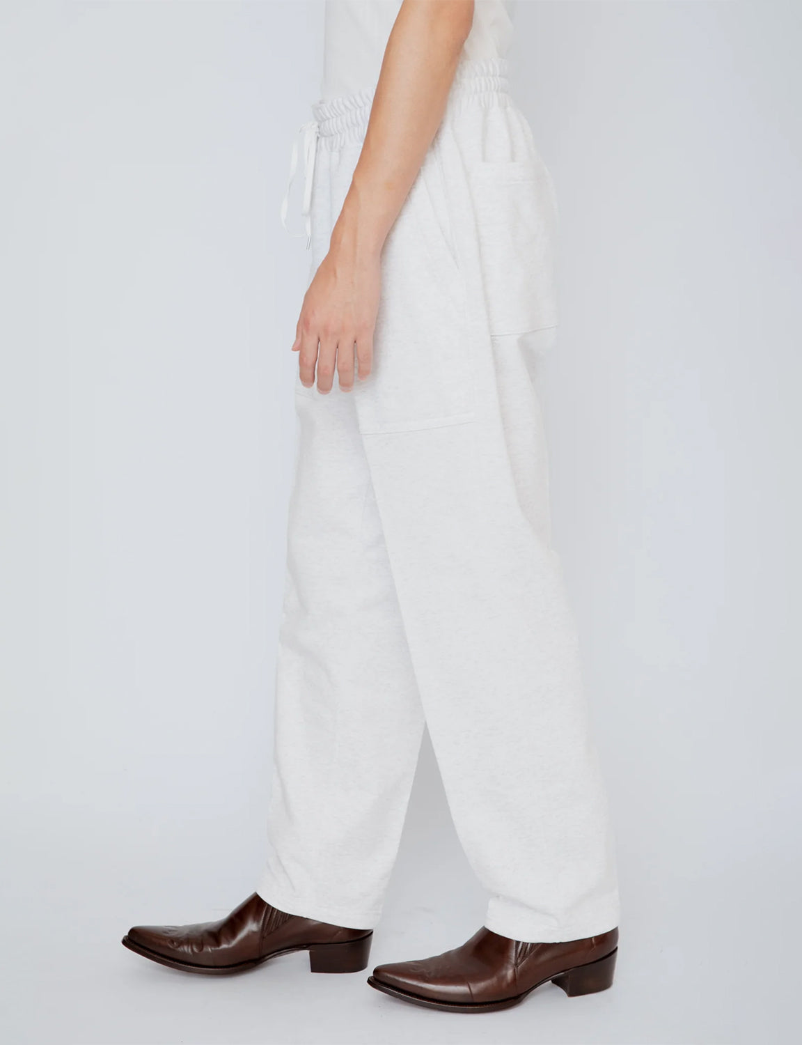 EASY SWEATPANTS / HEATHER WHITE