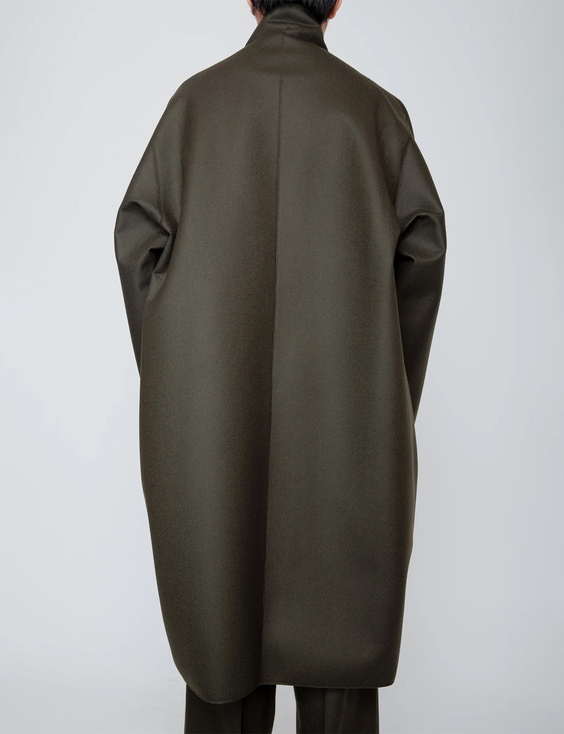 COCOON COAT / DARK OLIVE