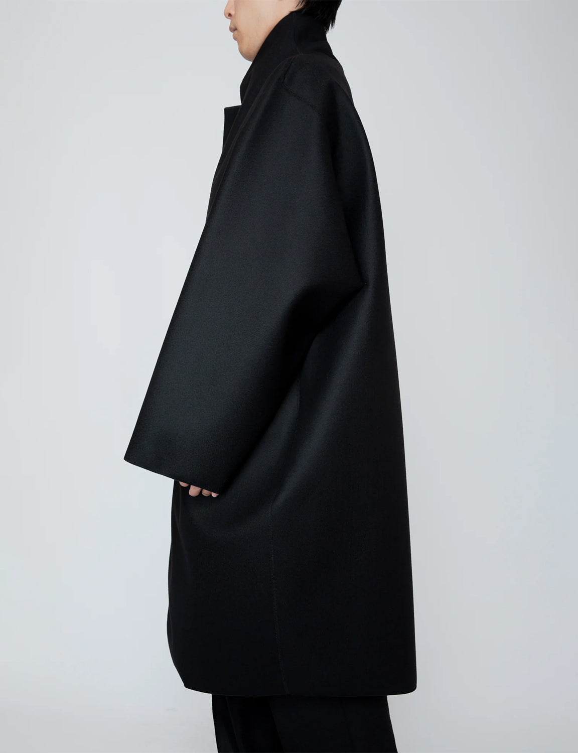 COCOON COAT / BLACK