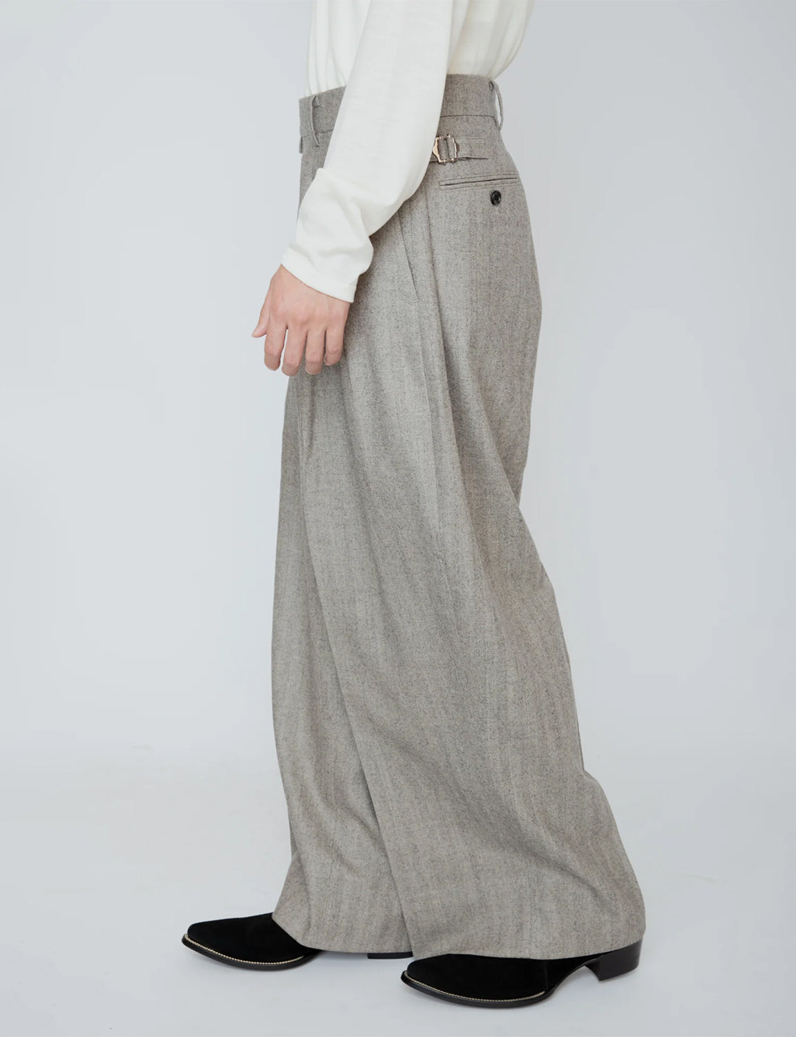 HAKAMA TROUSERS / HERRINGBONE